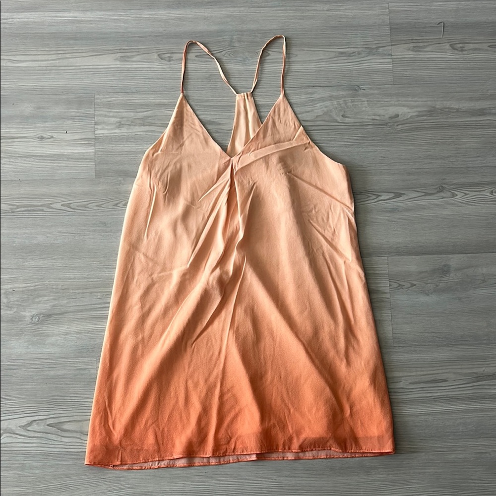 Alice & Olivia Orange  Ombre Slip Dress